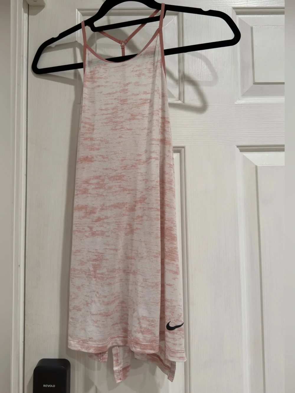 Nike Heathered Pink and White Tank Dress with T-Back